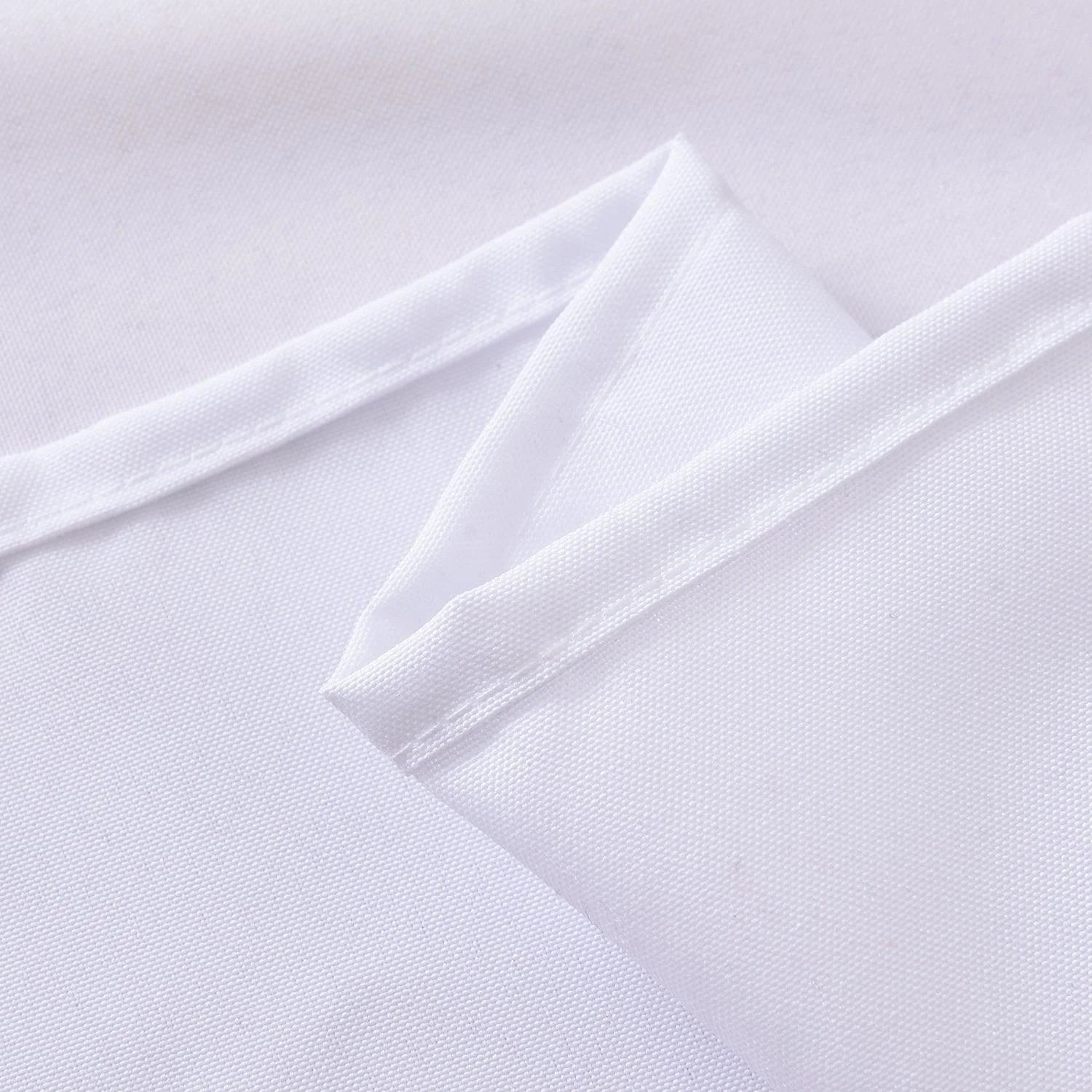 Waterproof Tablecloth 55"x79" (140x200 cm) – White Spill-Proof Table Cover for Dining, Kitchen & Outdoor Parties