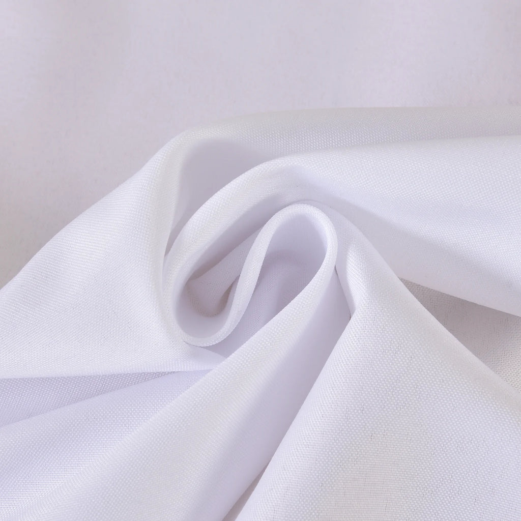 Waterproof Tablecloth 55"x79" (140x200 cm) – White Spill-Proof Table Cover for Dining, Kitchen & Outdoor Parties