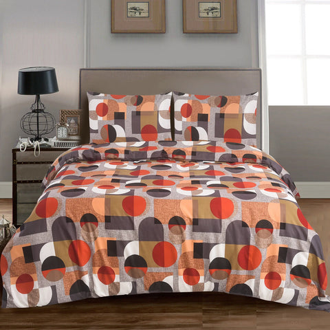 4PCS Marble Pattern Duvet Cover Set with Pillowcases & Fitted Sheet – Soft Microfiber Bedding Set