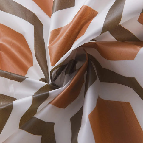 Waterproof Shower Curtain 180×180 cm – Machine Washable, Stitched Steel Eyelets, Includes 12 Hooks | Mildew-Resistant Bathroom Curtain