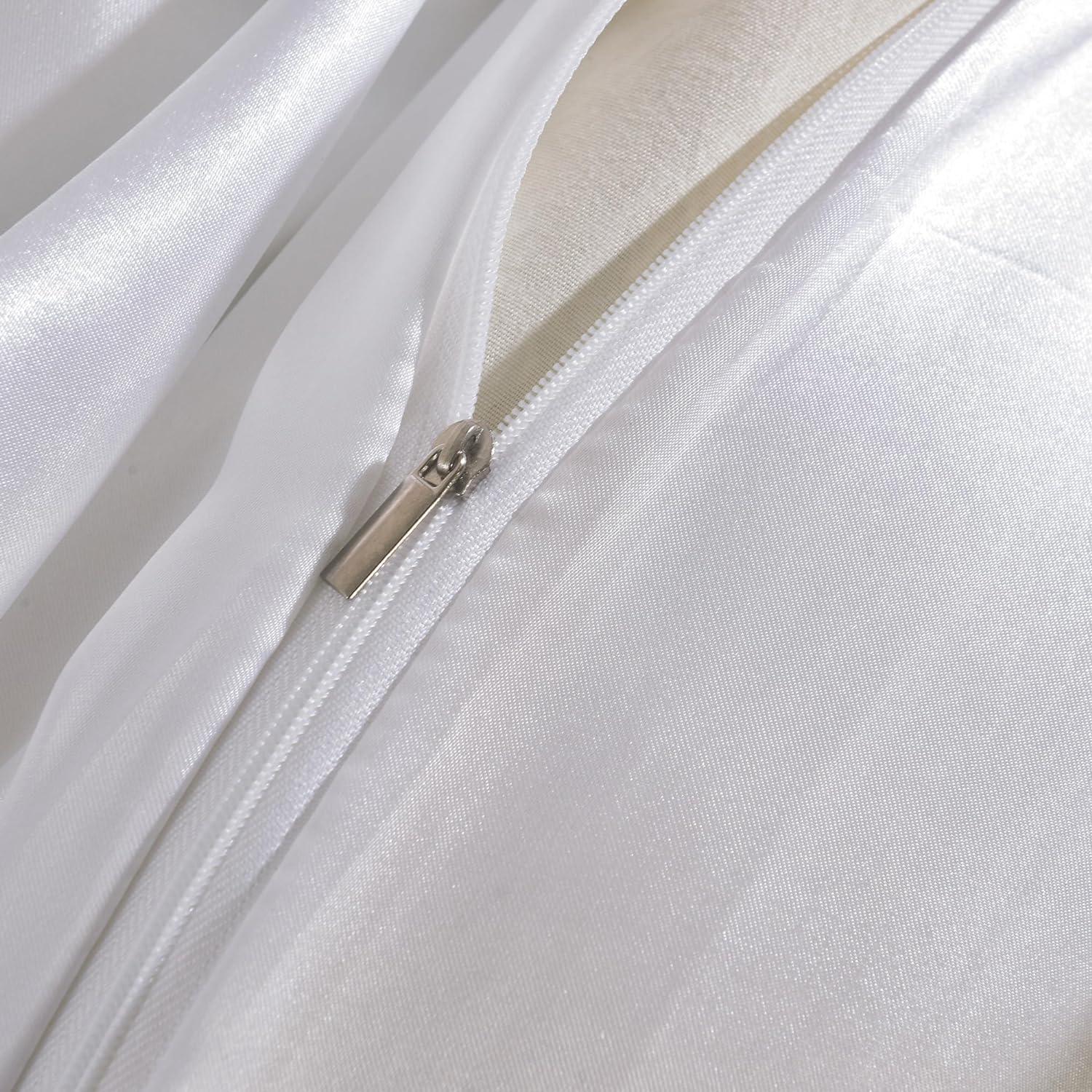 Luxury Satin Silk 6-Piece Bedding Set – Duvet Cover, Fitted Sheet & 4 Pillowcases | Soft, Smooth & Elegant Bedroom Set