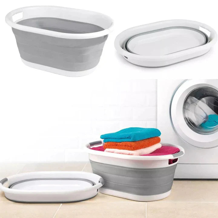 67L Collapsible Laundry Basket with Handles – Foldable Plastic Storage Bin for Laundry, Toys & Home Organization