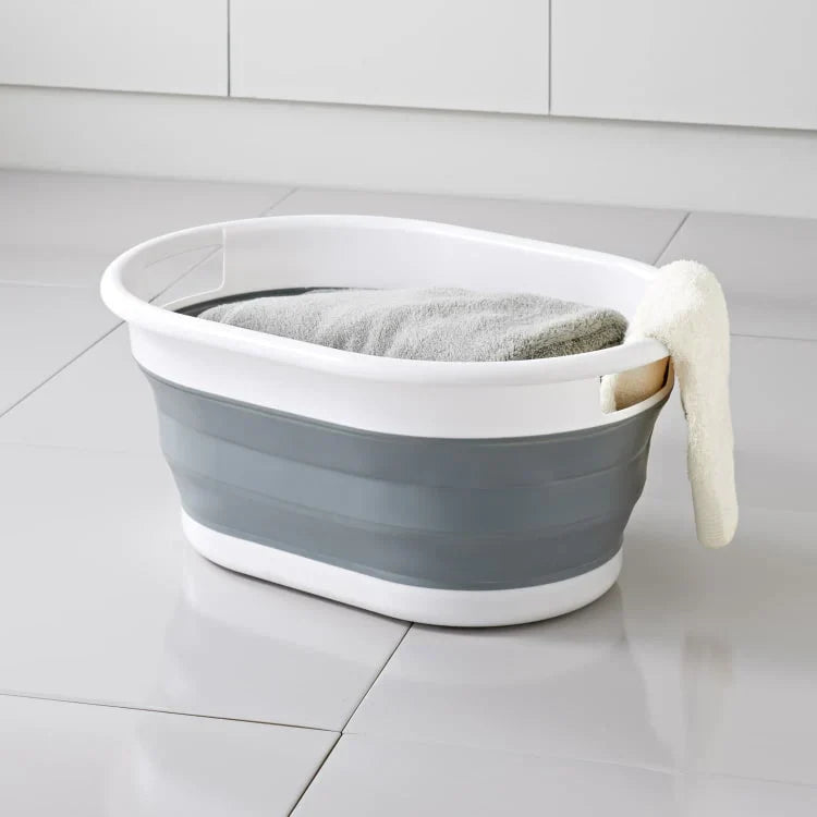 67L Collapsible Laundry Basket with Handles – Foldable Plastic Storage Bin for Laundry, Toys & Home Organization