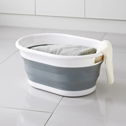 67L Collapsible Laundry Basket with Handles – Foldable Plastic Storage Bin for Laundry, Toys & Home Organization