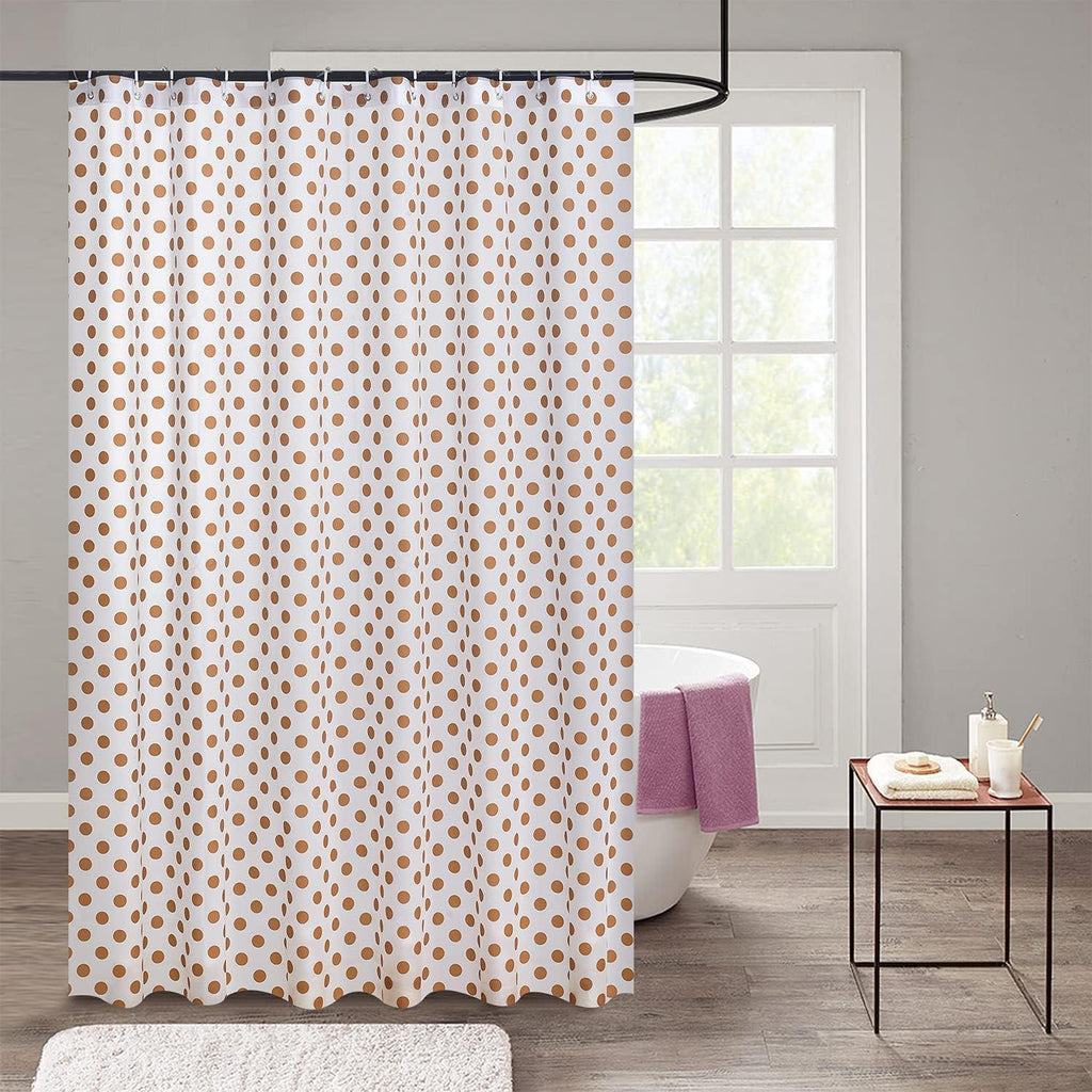 Waterproof Shower Curtain 180×180 cm – Machine Washable, Stitched Steel Eyelets, Includes 12 Hooks | Mildew-Resistant Bathroom Curtain