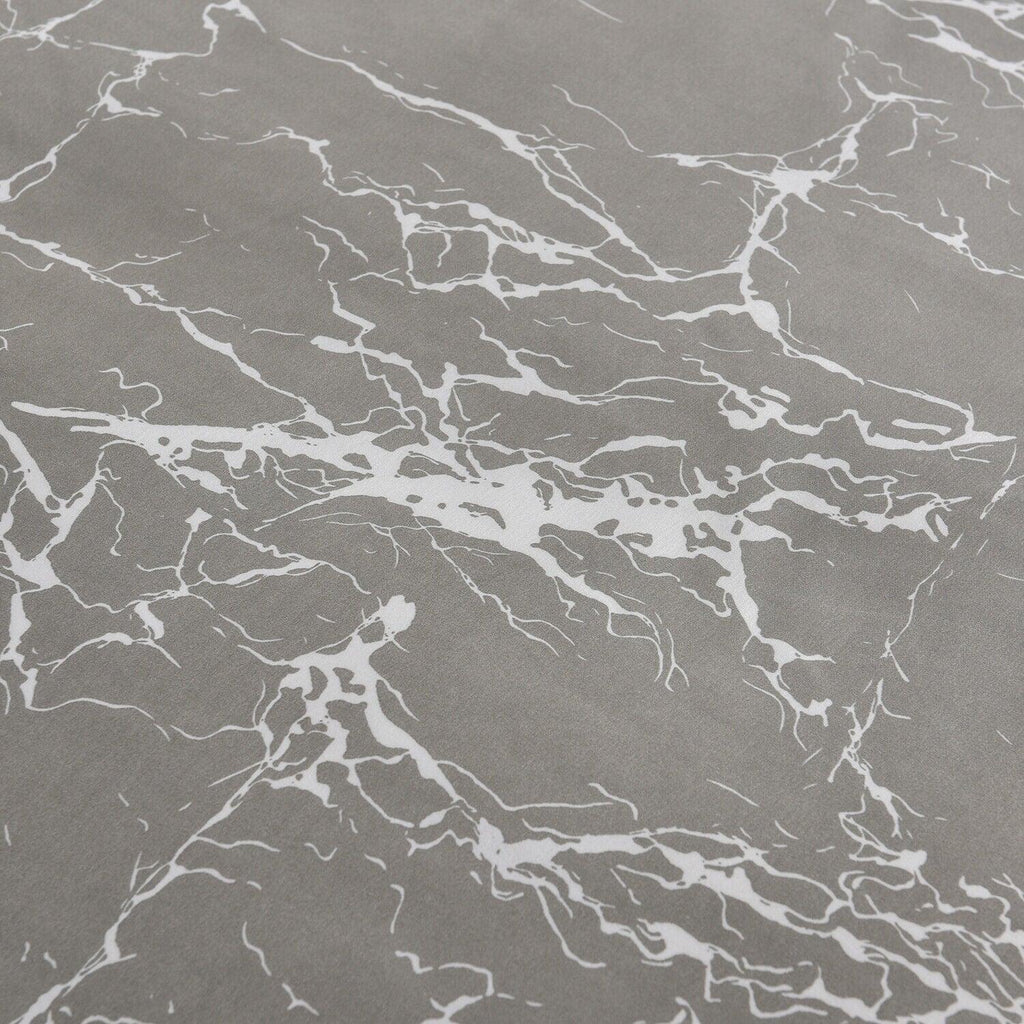 4PCS Marble Pattern Duvet Cover Set with Pillowcases & Fitted Sheet – Soft Microfiber Bedding Set