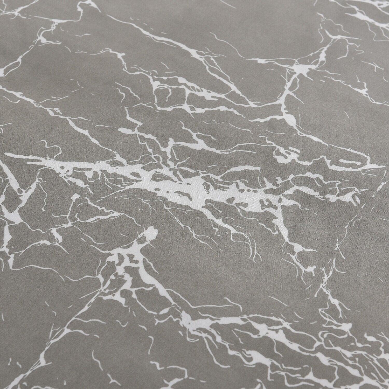 4PCS Marble Pattern Duvet Cover Set with Pillowcases & Fitted Sheet – Soft Microfiber Bedding Set