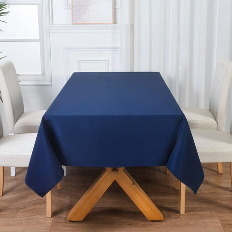 Waterproof Tablecloth 55"x79" (140x200 cm) – White Spill-Proof Table Cover for Dining, Kitchen & Outdoor Parties